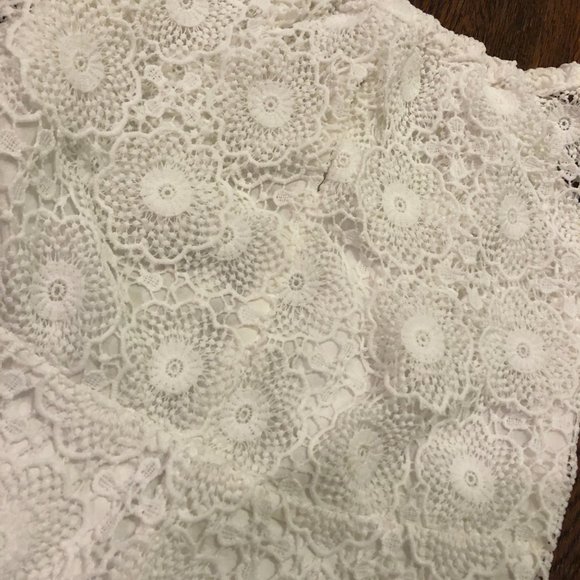 Bec Bridge White Daisy Eyelet Lace Playsuit Romper - Picture 6 of 13